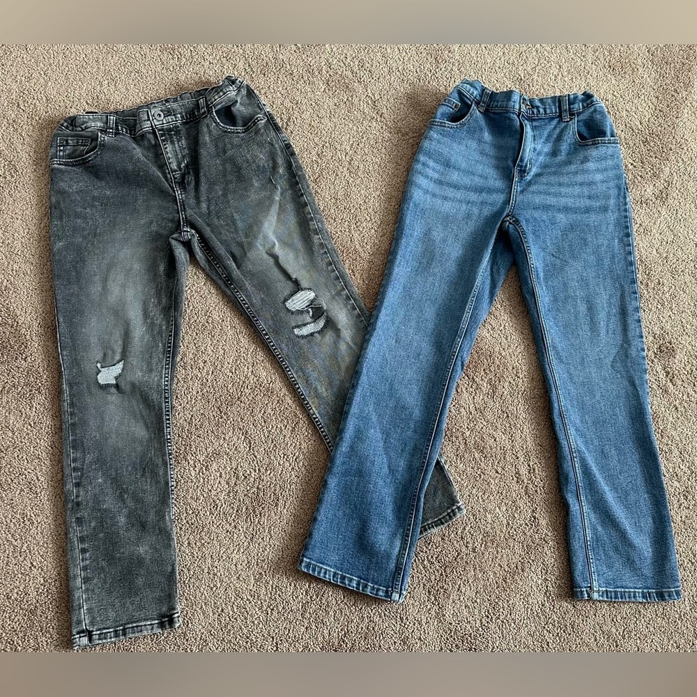 Black and Blue Distressed Jeans BUNDLE- Size 14